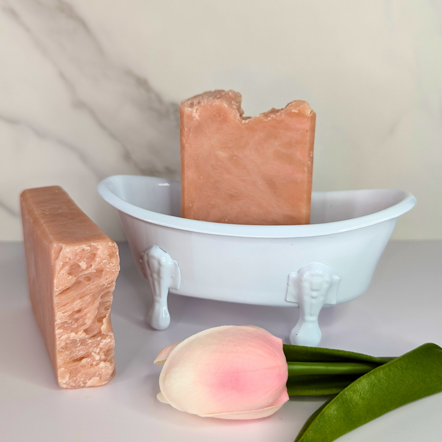 Coconut Rose Bar Soap 2 Pack